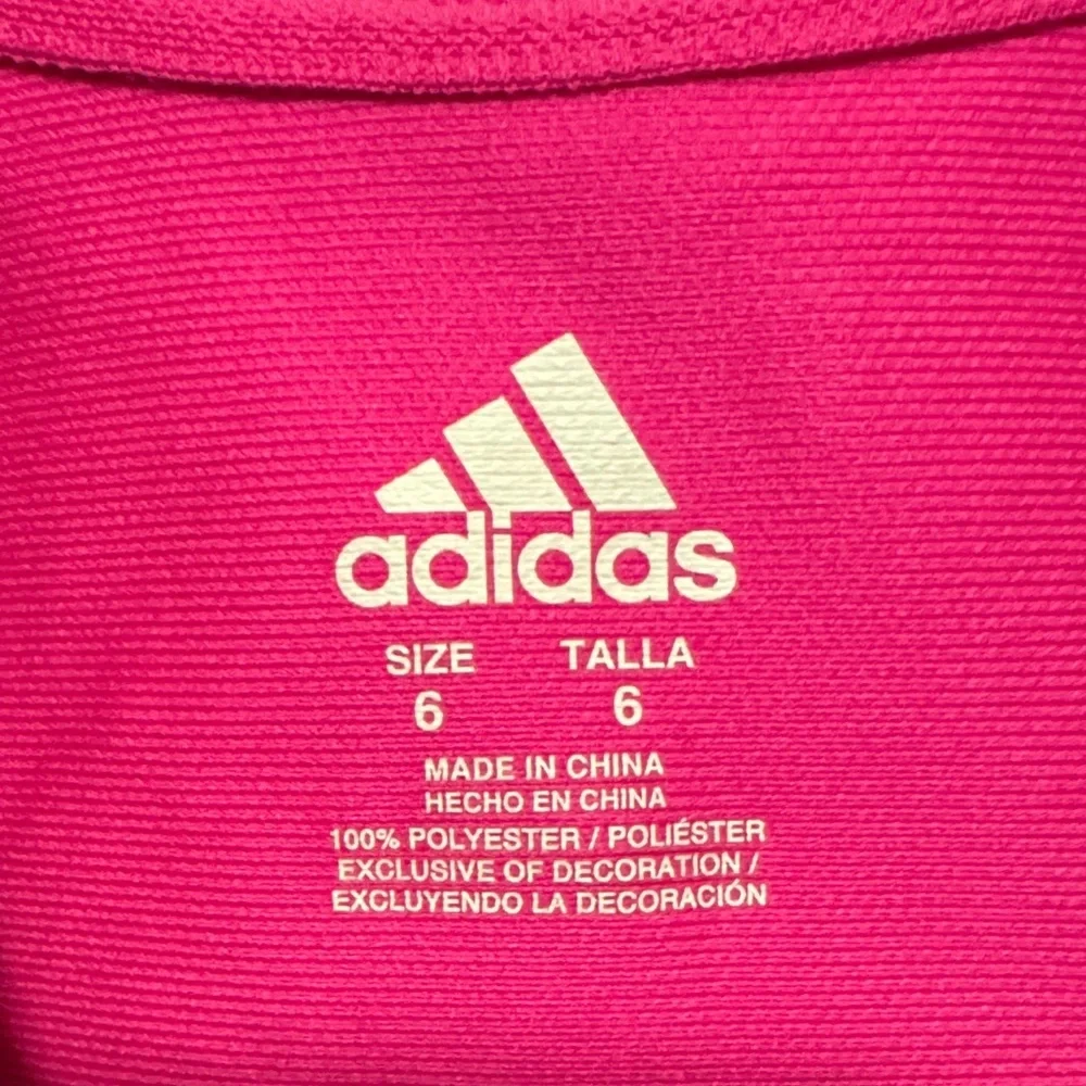 Adidas Kids Pink Ruffle Polo Dress
